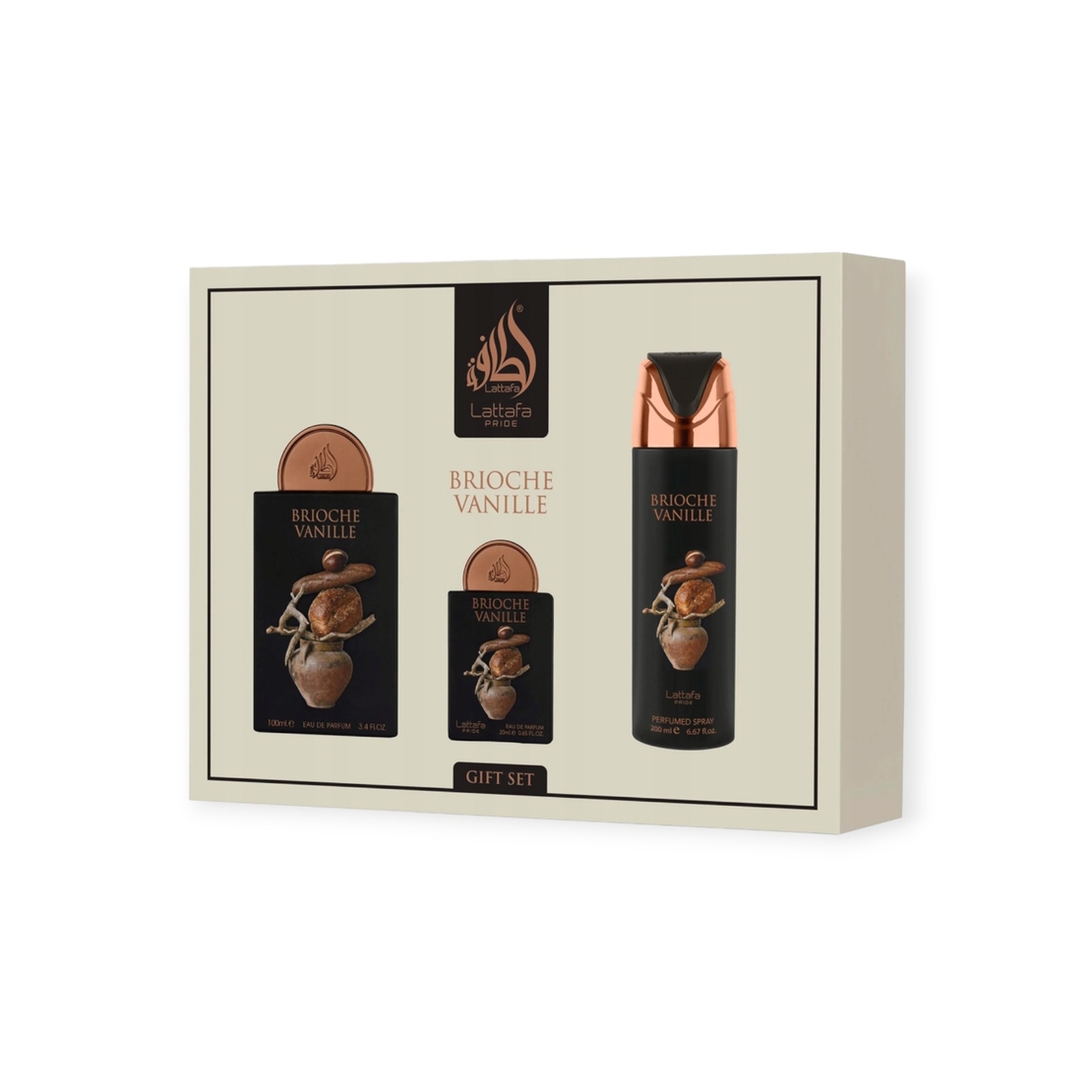 Lattafa Pride Brioche Vanille EDP 100 Uni+200 Deo+EDP 20 ml
