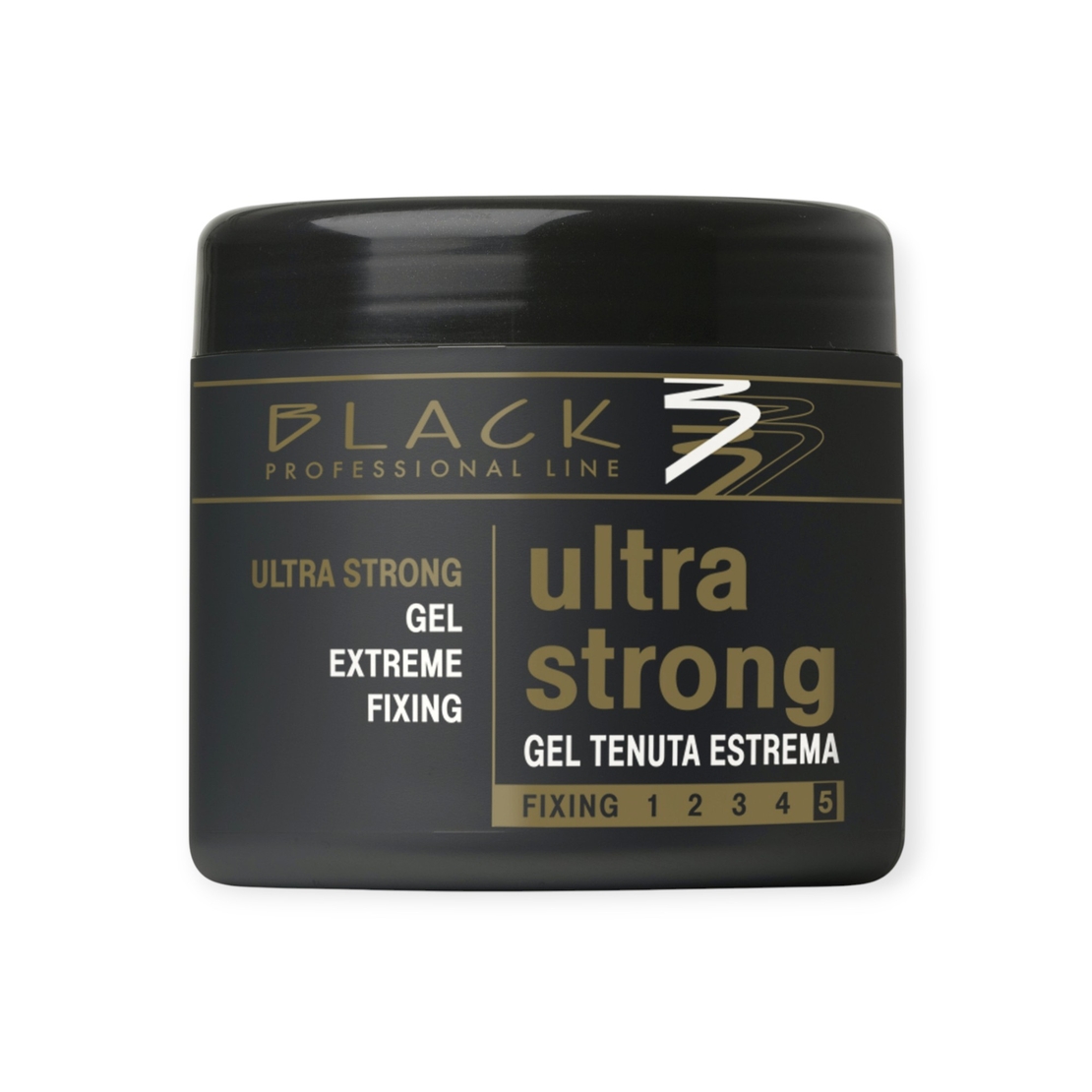 Black Ultra Strong Hair Gel 500 ml