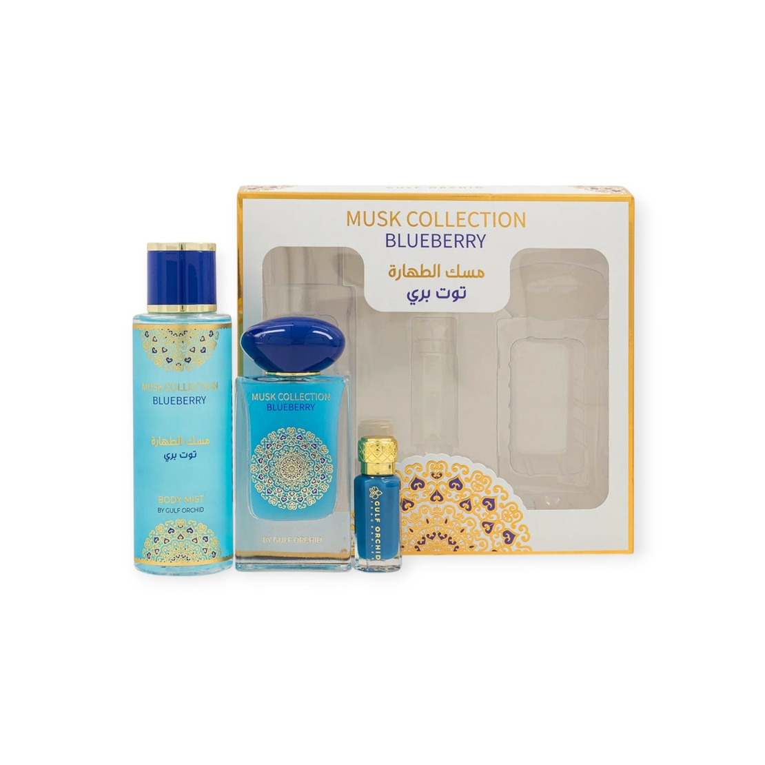 Gulf Orchid Blueberry EDP 60 W+12 Parfume Oil+250 Body Mist