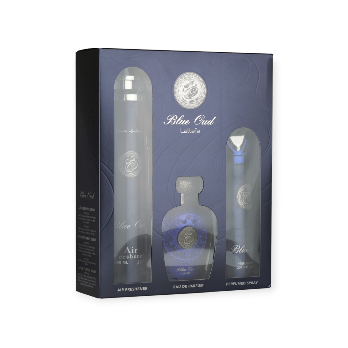 Lattafa Blue Oud EDP100+200 Deo+300 Aromatizator