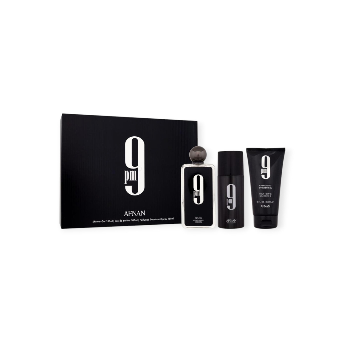 Afnan 9 Pm Pour Homme EDP 100 M+200 S.G+250 Deo