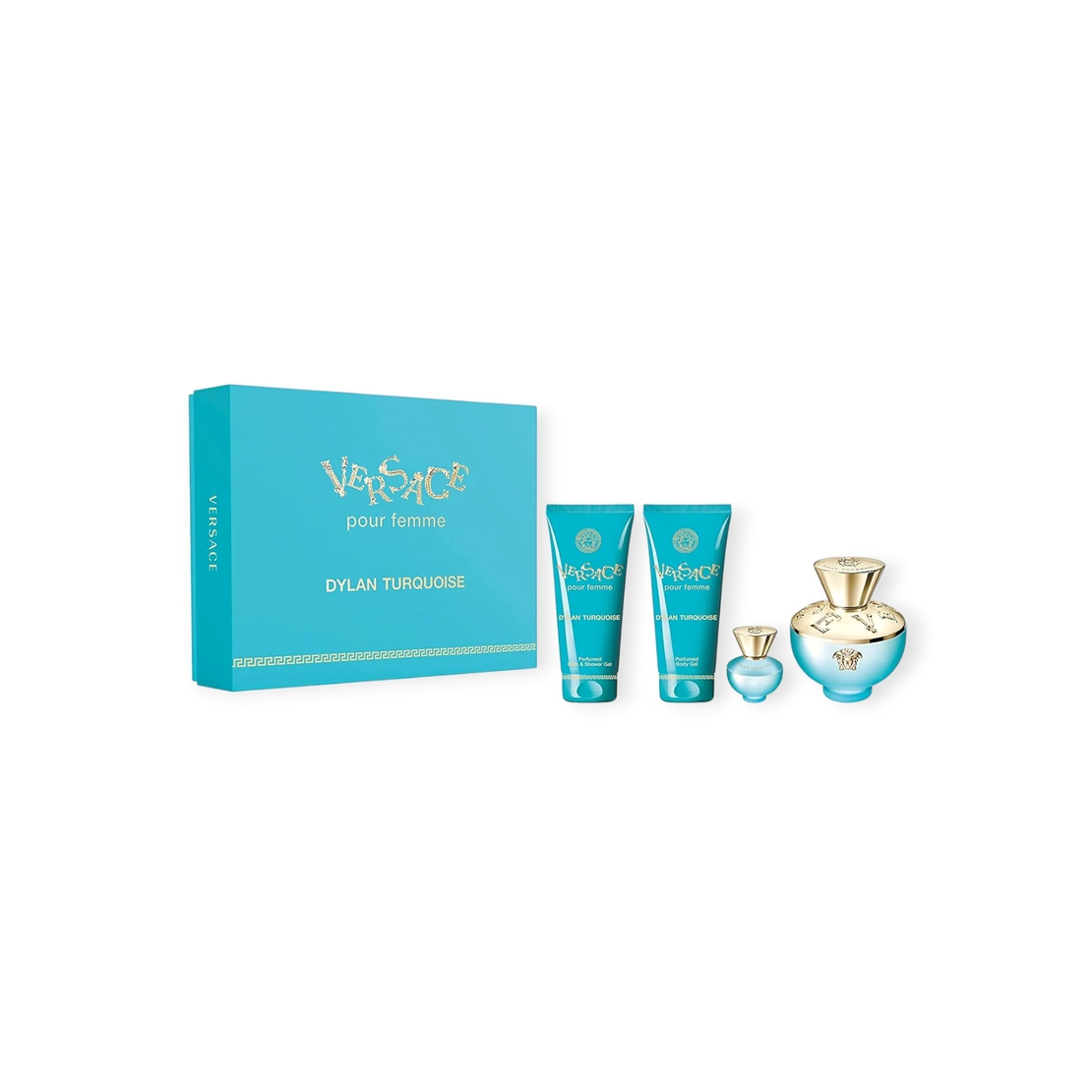 Versace Dylan Blue Turquoise EDT 100 W+100 S.G+100 B.L+5