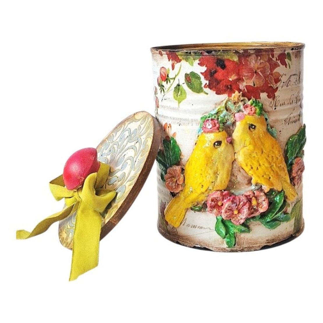 МЕТАЛНА КУТИЯ С ПТИЦИ