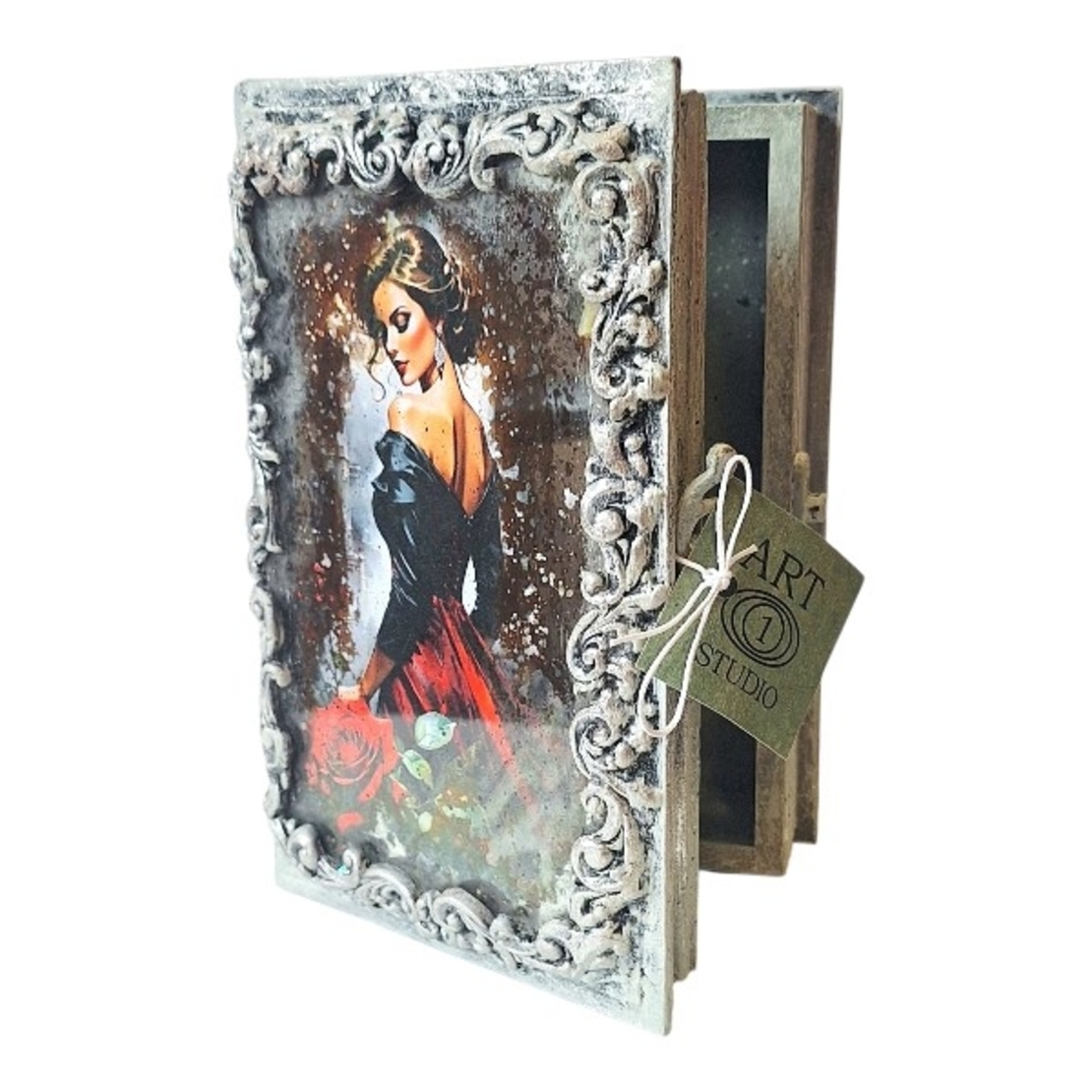 СРЕДНА КУТИЯ/КНИГА С ОГЛЕДАЛО