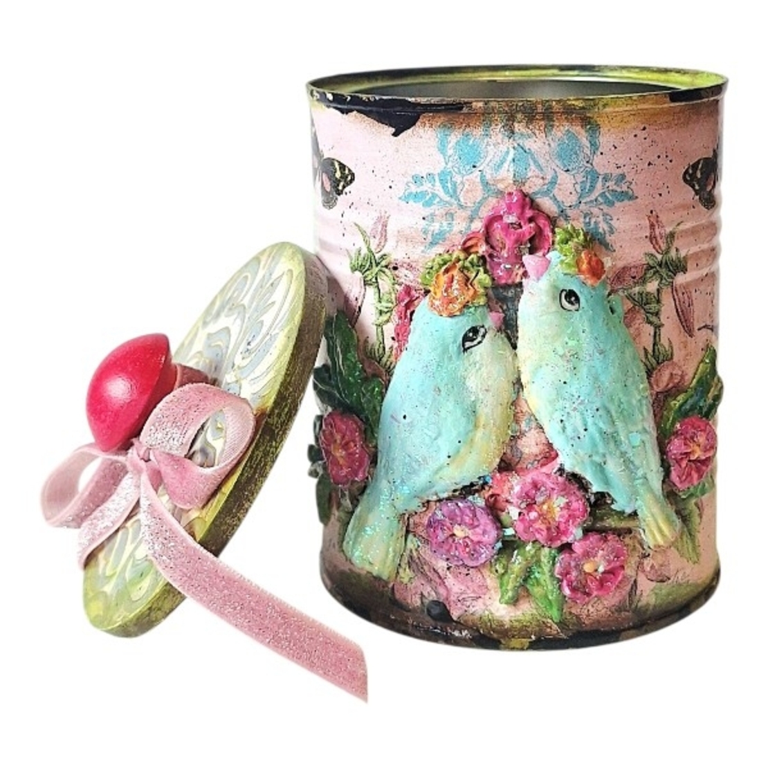 МЕТАЛНА КУТИЯ С ПТИЦИ