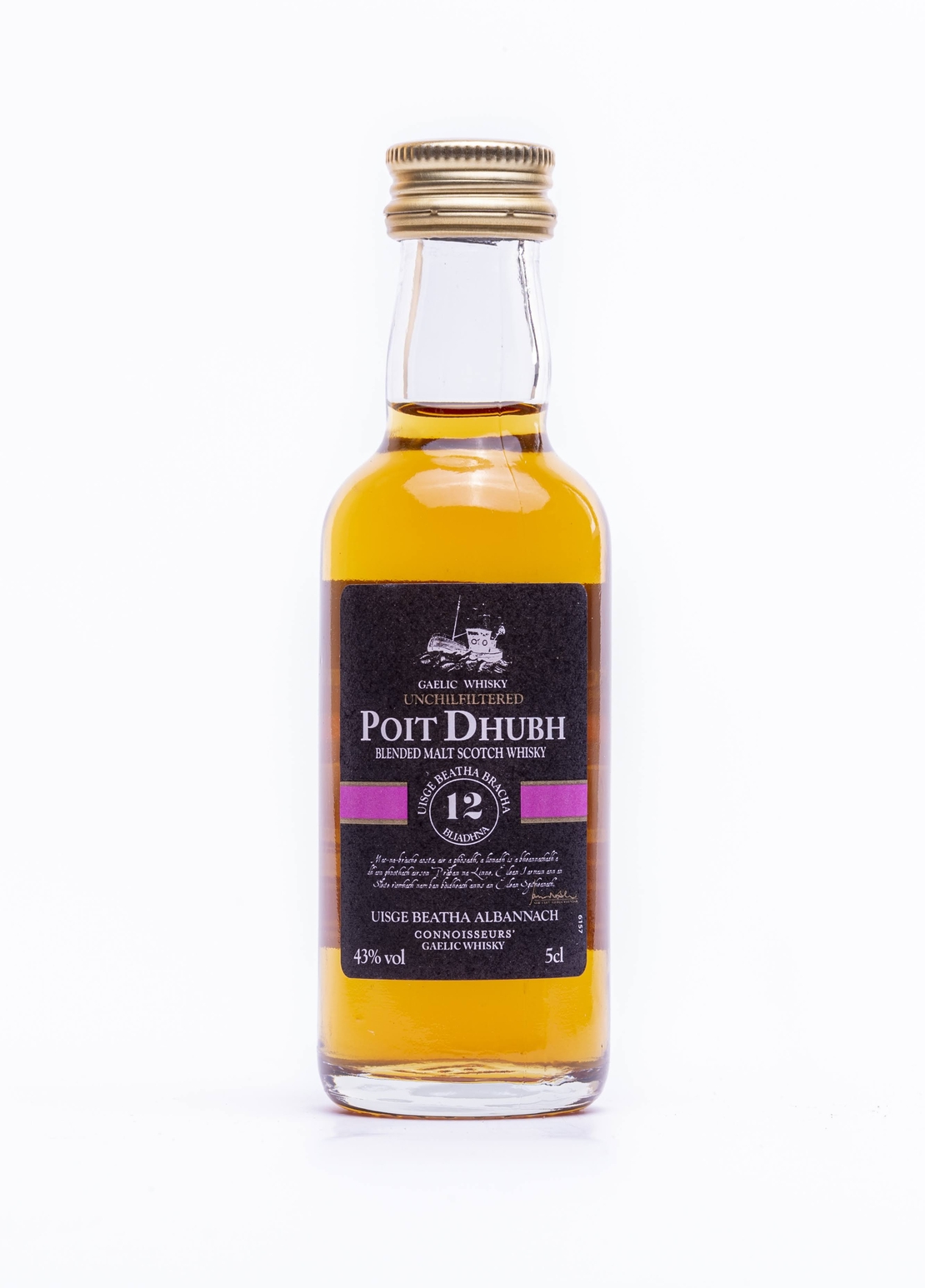 Wiskey Poit Dhubh 12 y. 43%  0.05 L