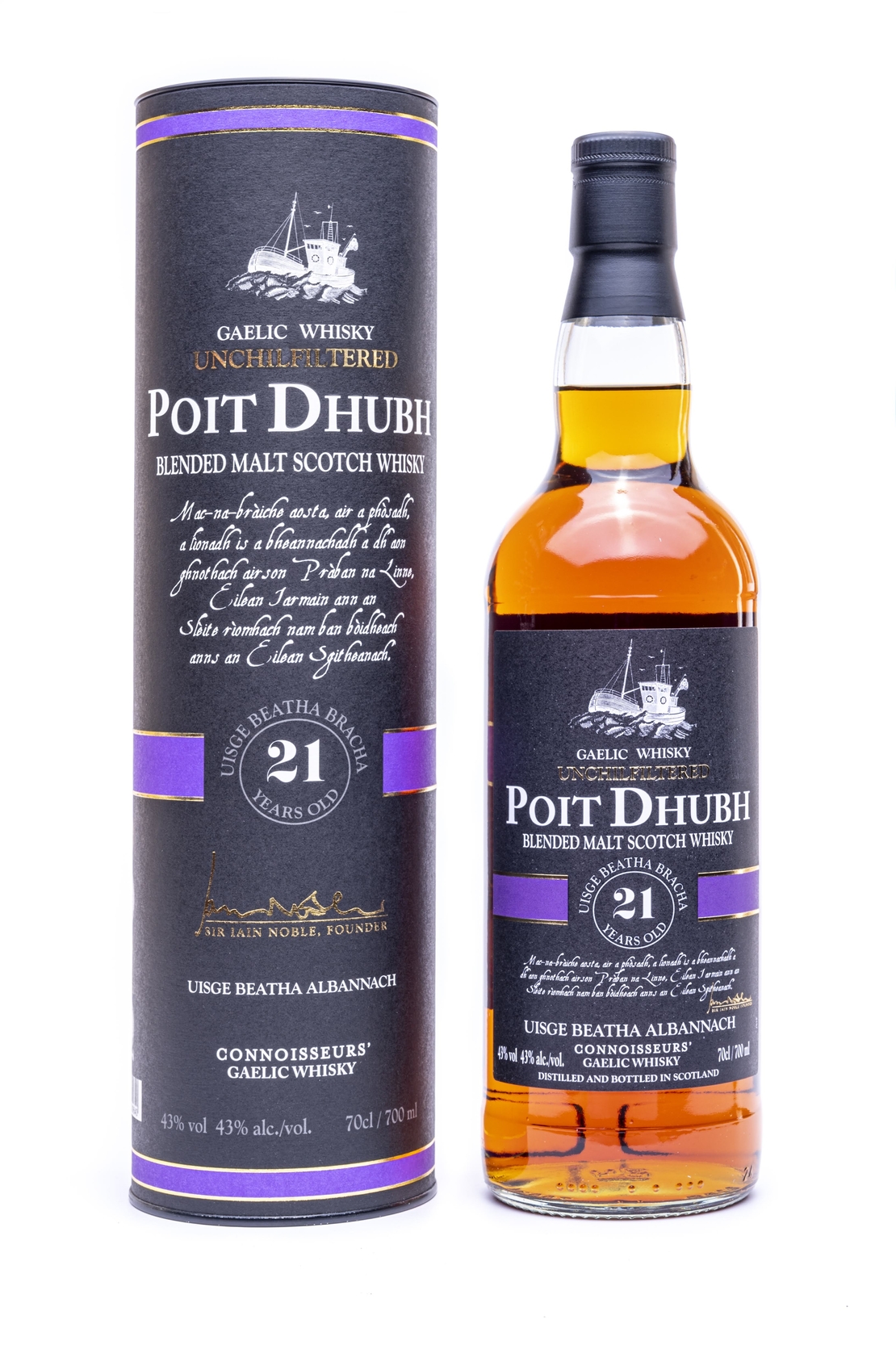 Wiskey Poit Dhubh 21 y. 43% 0.7 L