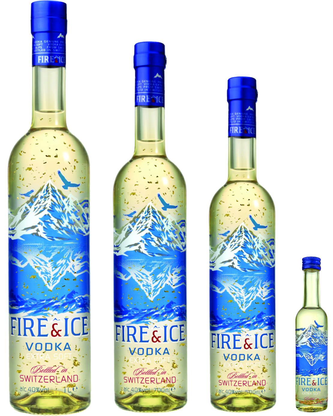 Vodka FIRE & ICE Gold Premium 1 L