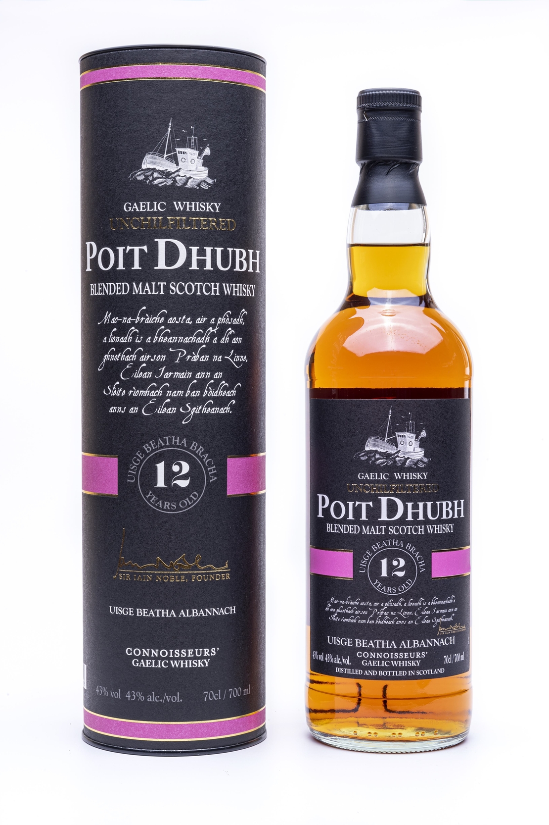 Wiskey Poit Dhubh 12 y. 43% 0.7 L