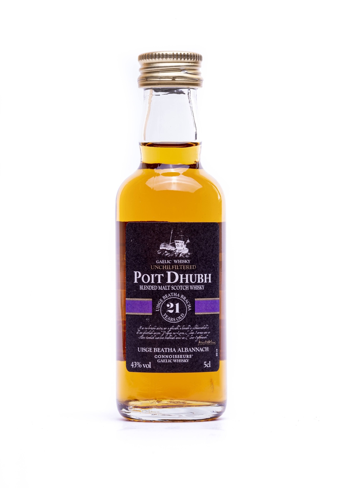 Wiskey Poit Dhubh 21 y. 43%  0.05 L