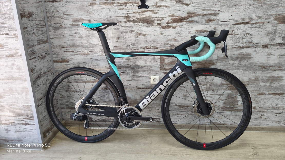 Bianchi Oltre RC Disc SRAM Red AXS Quarq Powermeter Speed 40T Carbon | 57