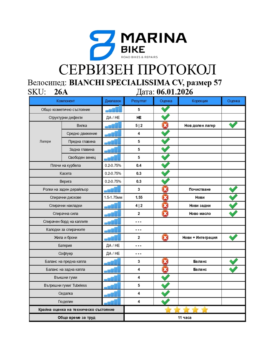 Bianchi Specialissima CV Disc Ultegra Fulcrum 4 | 57