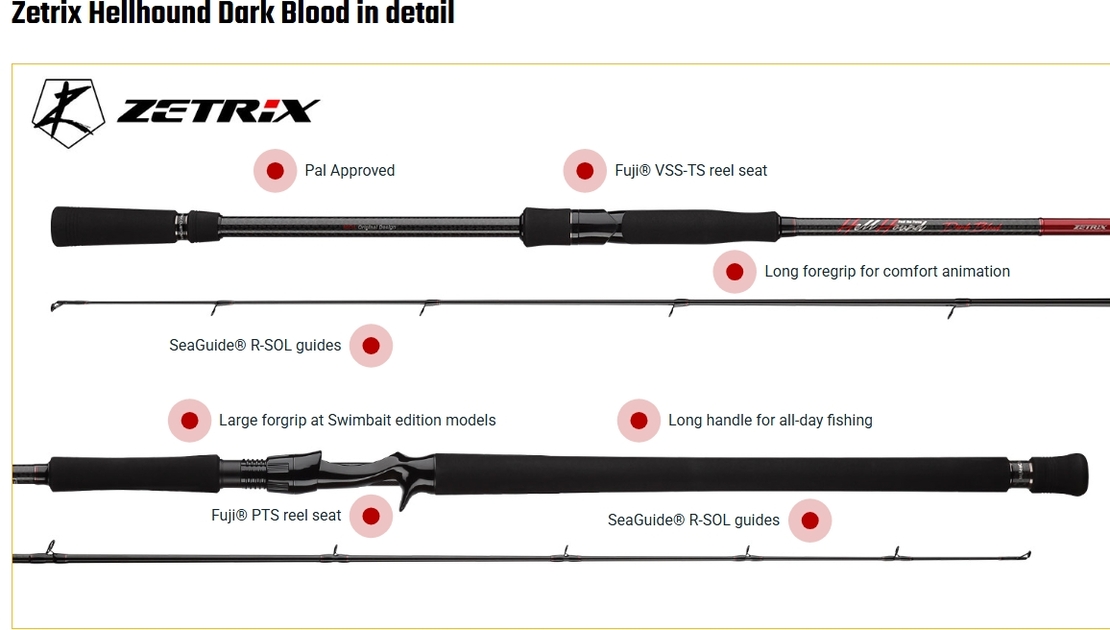 Zetrix Hellhound Dark Blood Big Pike & Swimbait Edition
