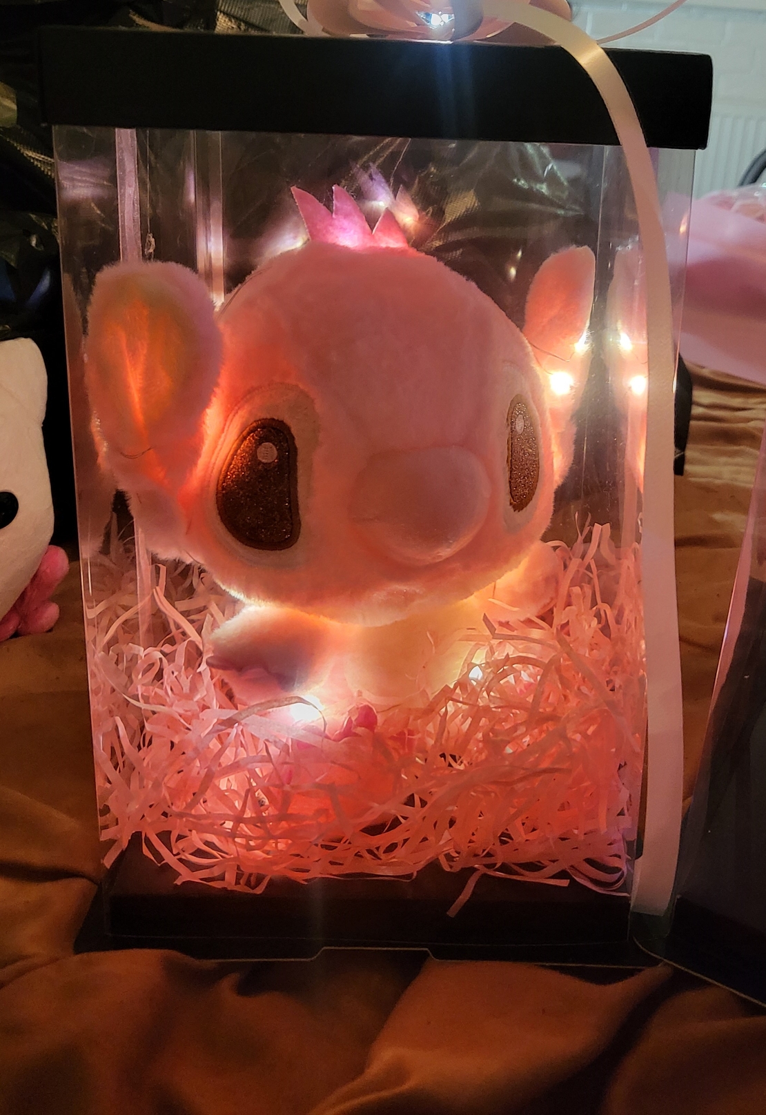 Малка плюшена играчка с лампички
