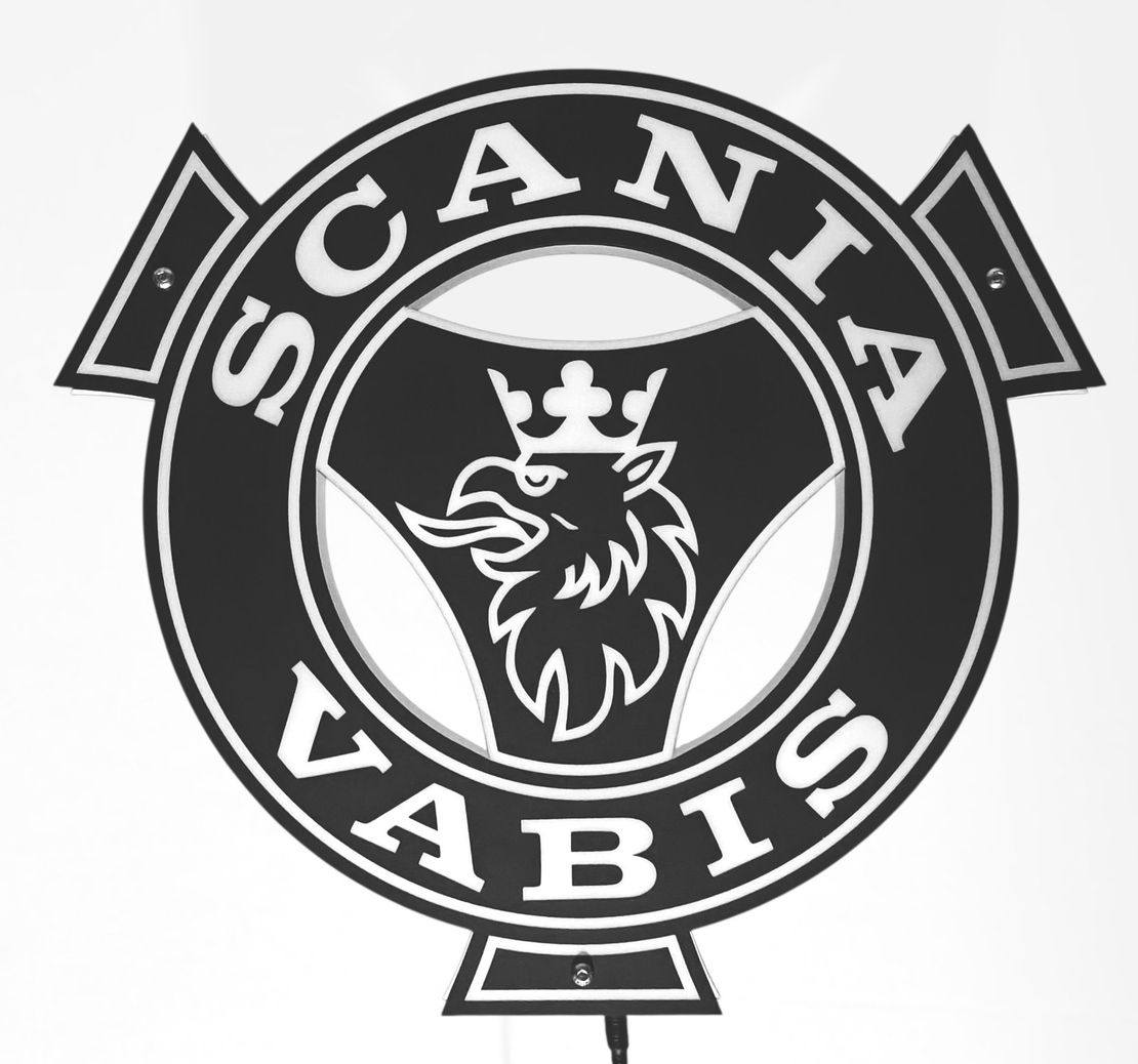 Светеща табела за камион Black Matte - СКАНИЯ - SKANIA VABIS