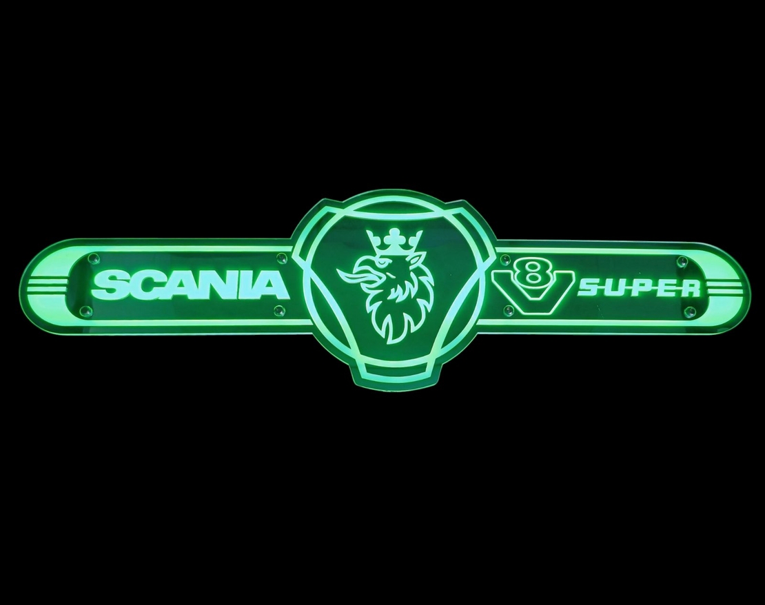 Светеща огледална табела за камион - СКАНИЯ - SKANIA V8 SUPER