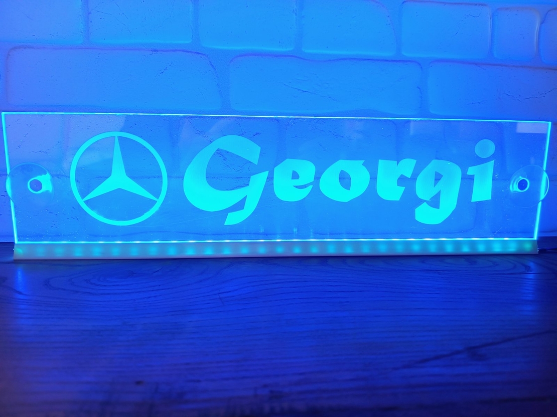 Светеща LED табела за камион