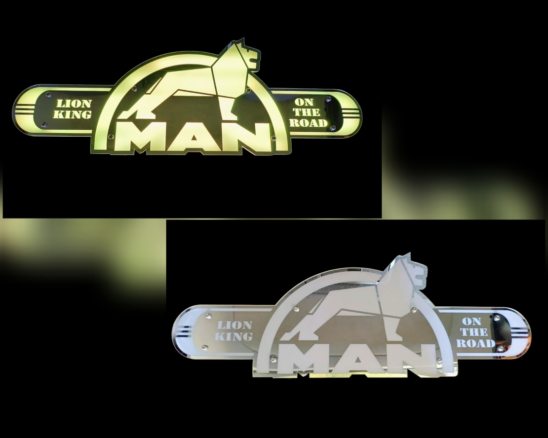 Светеща огледална табела за камион - МАН - MAN