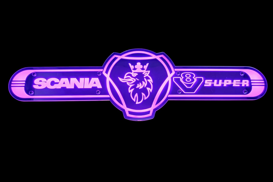 Светеща огледална табела за камион - СКАНИЯ - SKANIA V8 SUPER