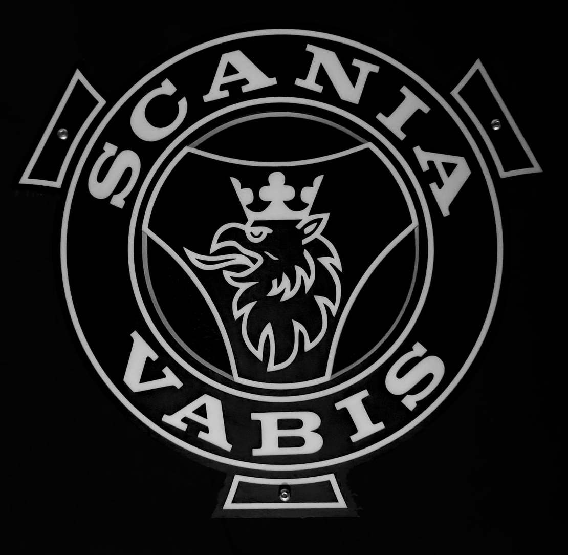 Светеща табела за камион Black Matte - СКАНИЯ - SKANIA VABIS