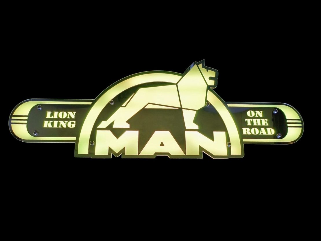 Светеща огледална табела за камион - МАН - MAN