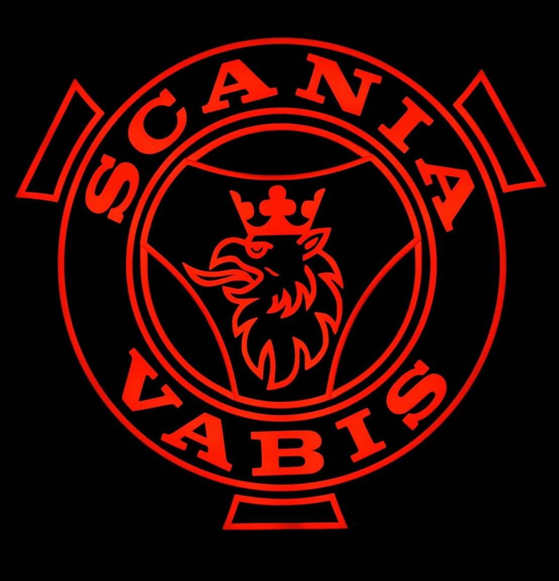 Светеща табела за камион Black Matte - СКАНИЯ - SKANIA VABIS