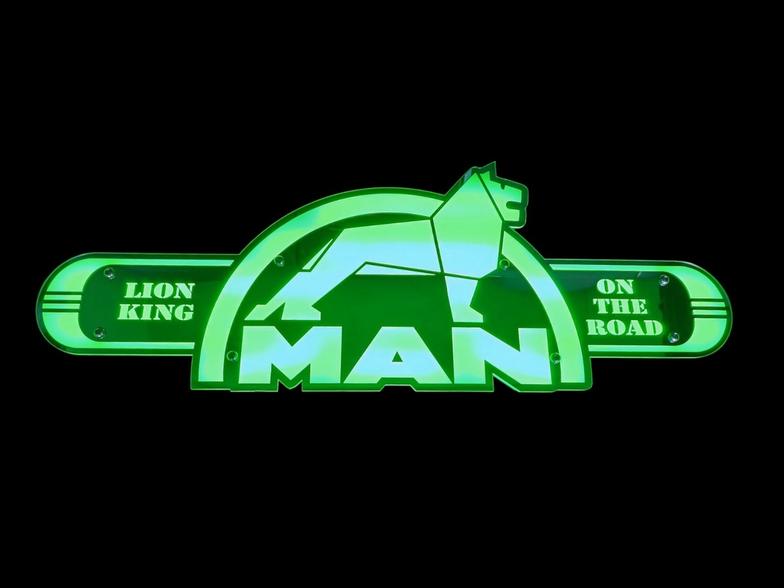 Светеща огледална табела за камион - МАН - MAN
