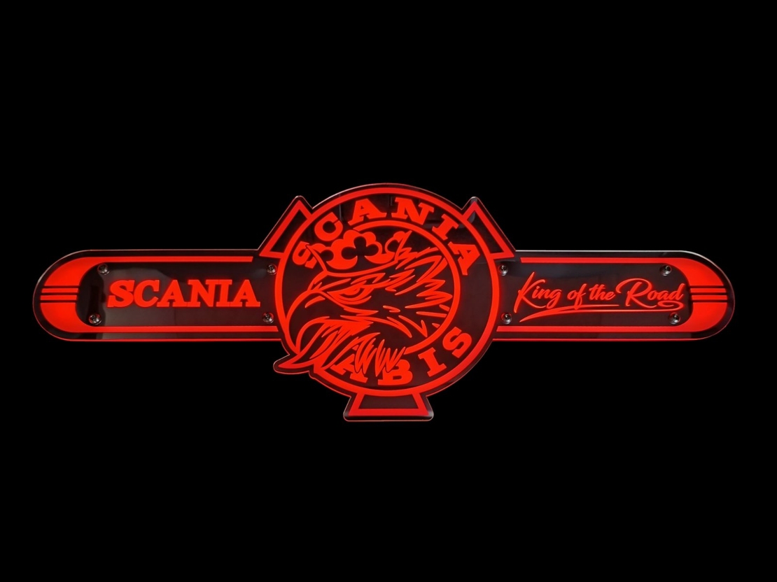 Светеща огледална табела за камион  - СКАНИЯ - SKANIA VABIS