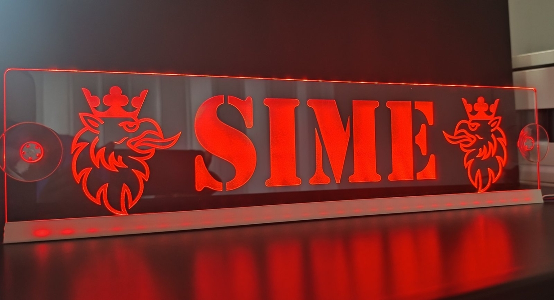 Светеща LED табела за камион RGB светлина