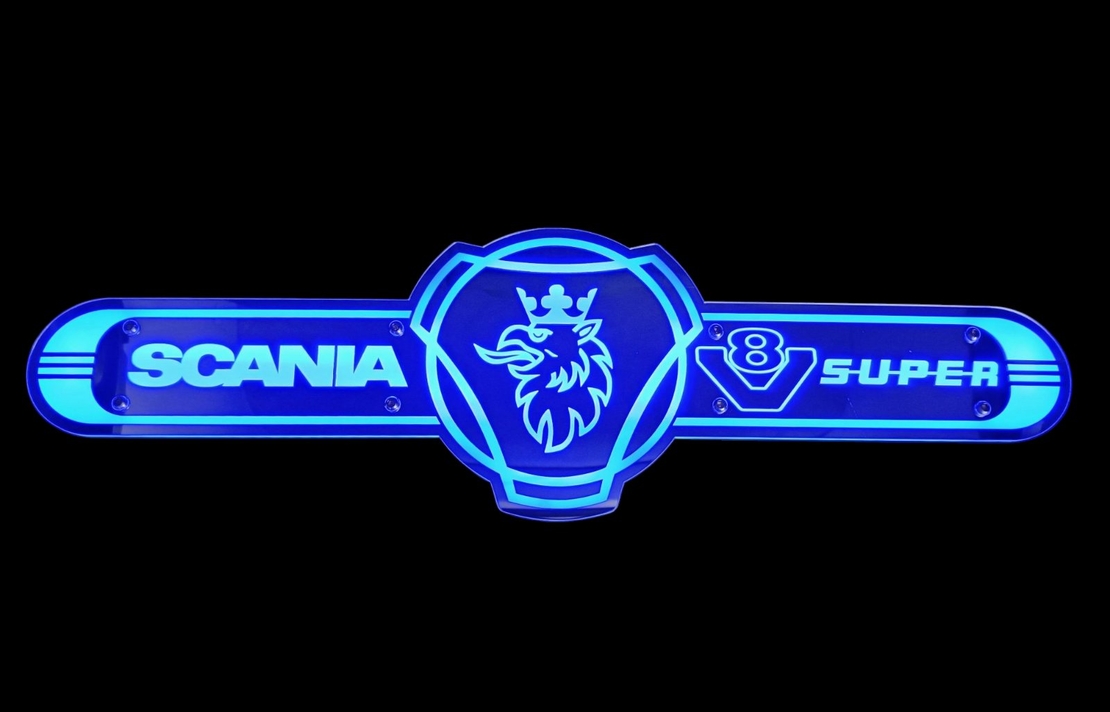 Светеща огледална табела за камион - СКАНИЯ - SKANIA V8 SUPER
