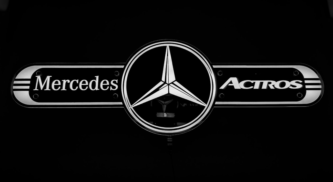 Светеща огледална табела за камион  - МЕРЦЕДЕС - MERCEDES ACTROS