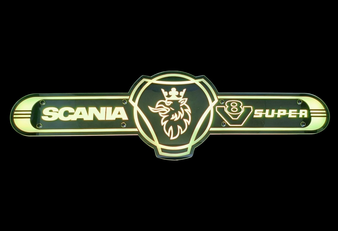 Светеща огледална табела за камион - СКАНИЯ - SKANIA V8 SUPER