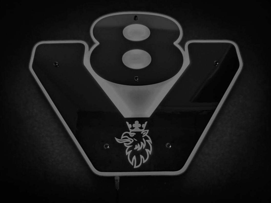 Светеща огледална табела за камион - СКАНИЯ - SKANIA V8