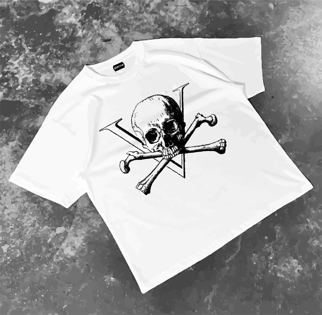 White  „XATFIVE Skull & Bones“