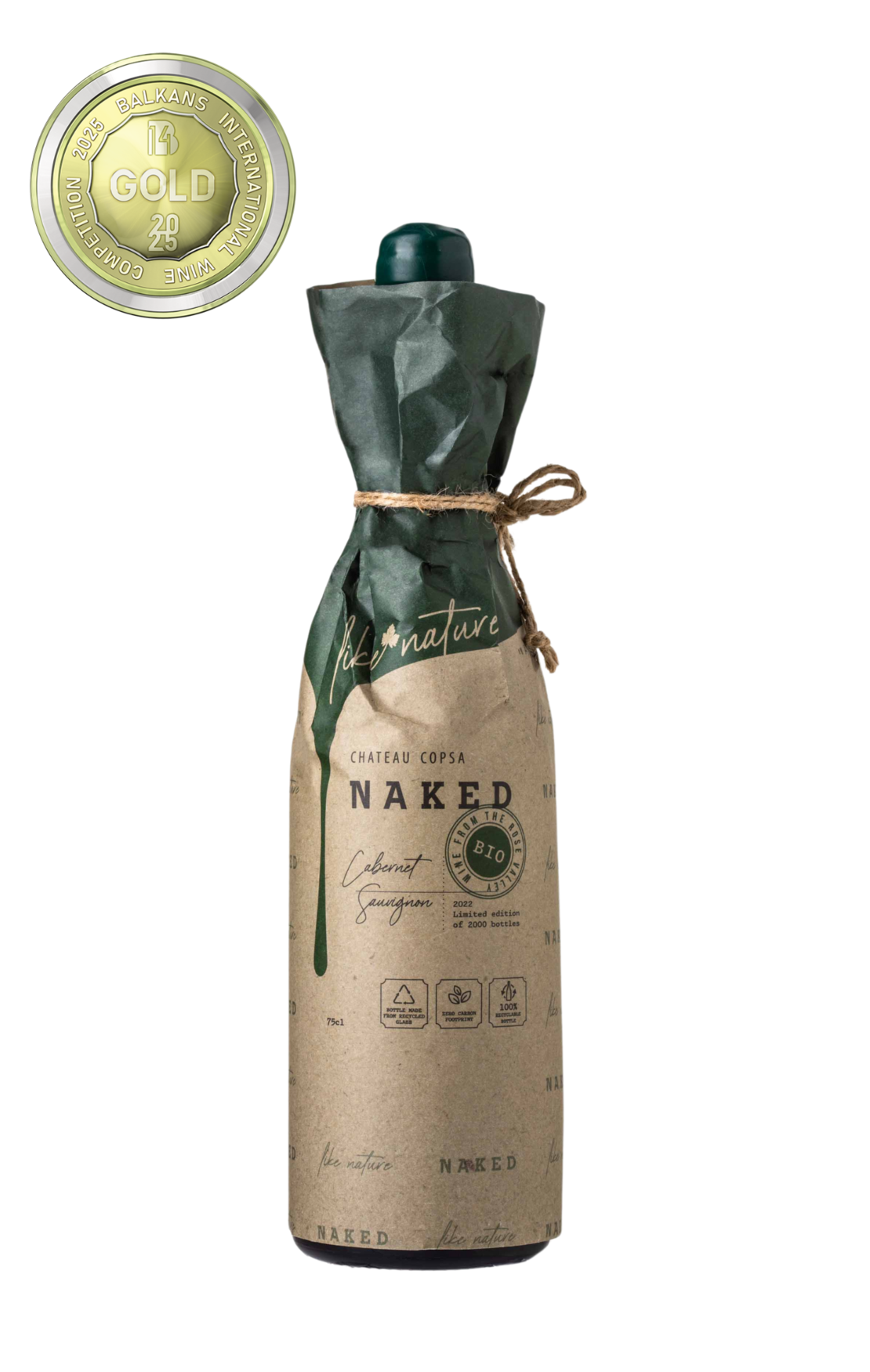 Био Вино NAKED, Каберне Совиньон