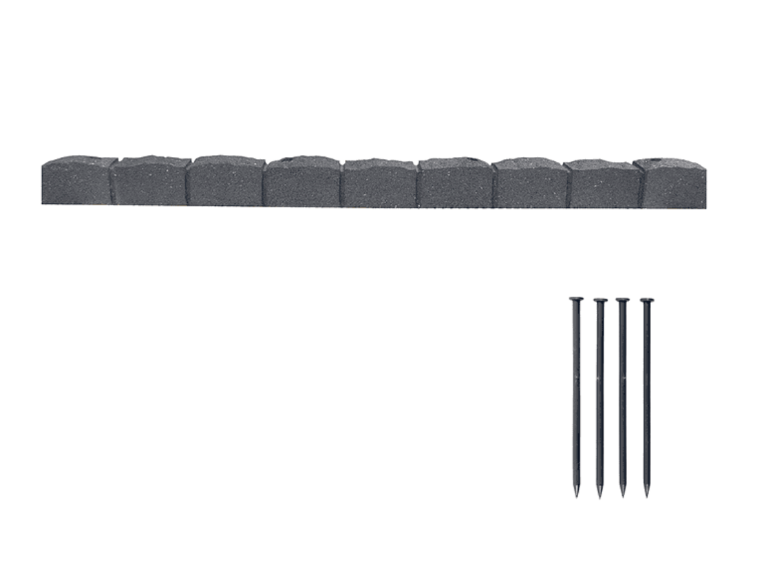 Ограничител за трева тип Римски камък 120x7x8