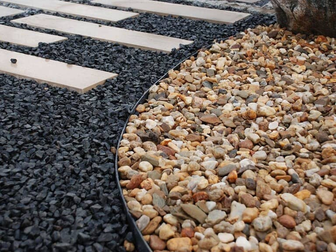 Ограничителна лента – бордюр за градини EASY BORDER, графит, 5cm х 10m