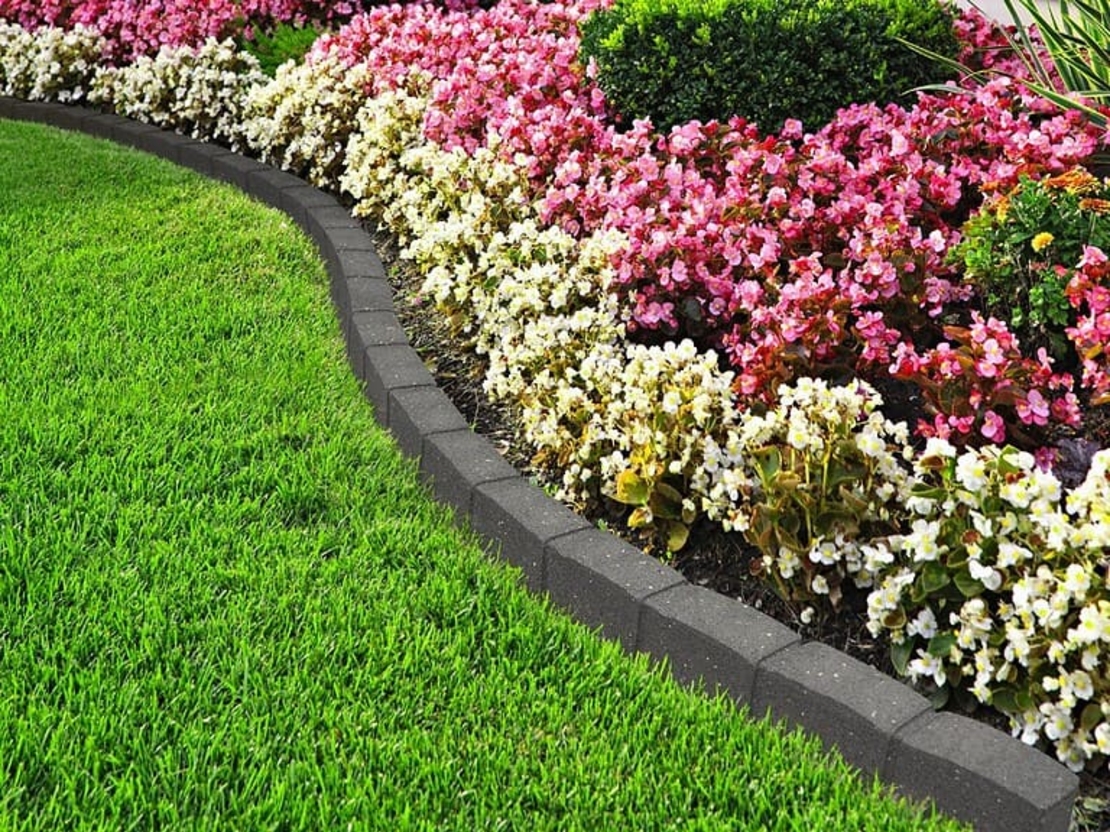 Ограничител за трева тип Римски камък 120x7x8