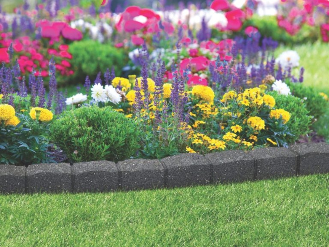 Ограничител за трева тип Римски камък 120x7x8