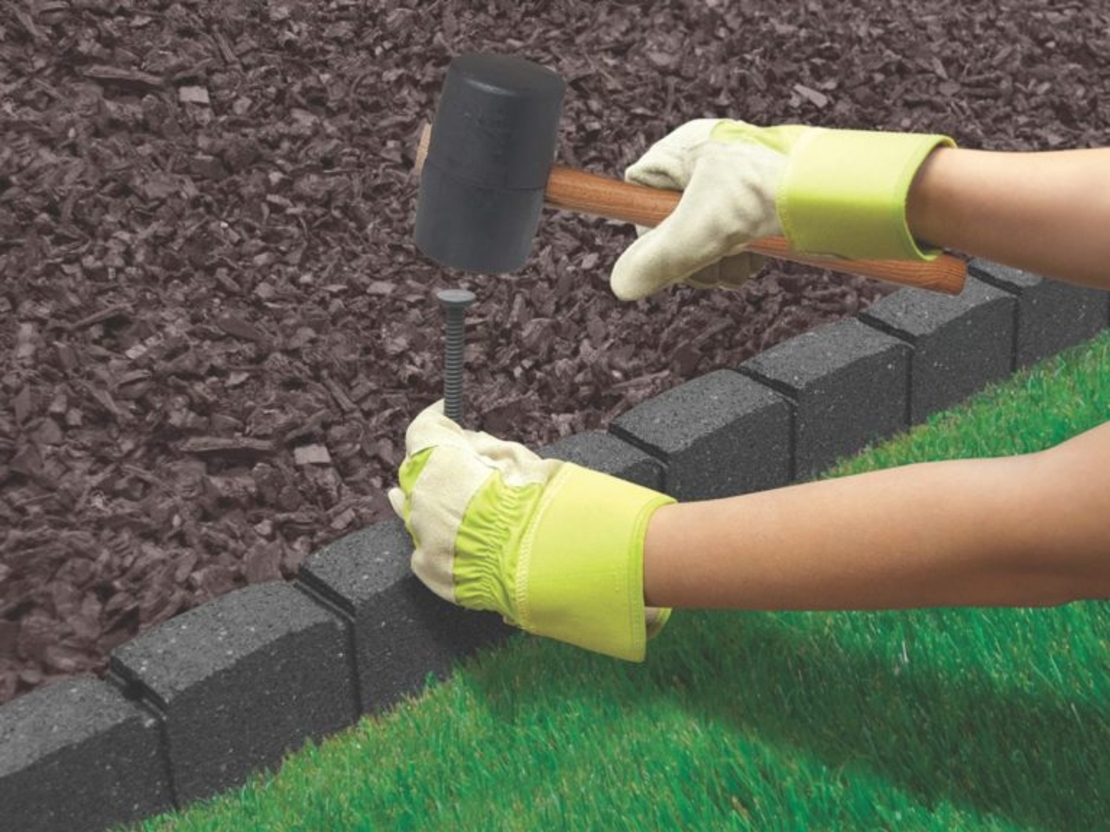 Ограничител за трева тип Римски камък 120x7x8