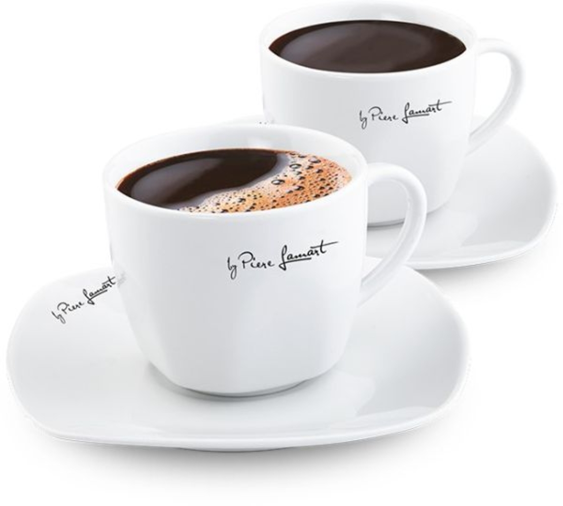 Комплект чаши с чинийки LAMART LT9016 190 мл., 2 броя