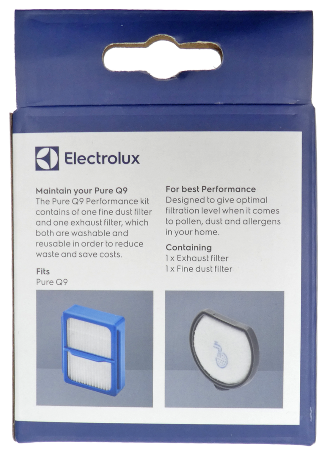 Комплект от два перящи се филтъра за безкабелна прахосмукачка Aeg, Electrolux, Zanussi, Zanker.