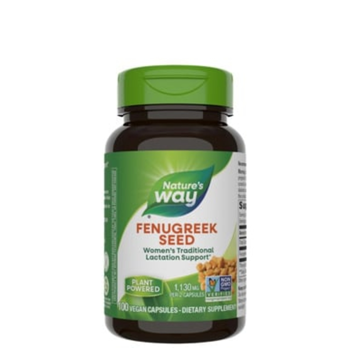 Fenugreek seed 610mg x 100 caps. Nature's Way