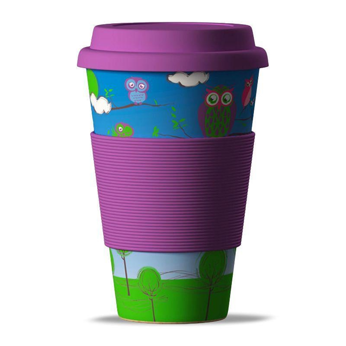 Бамбукова чаша Бухал, 400мл. - Bamboo Cup