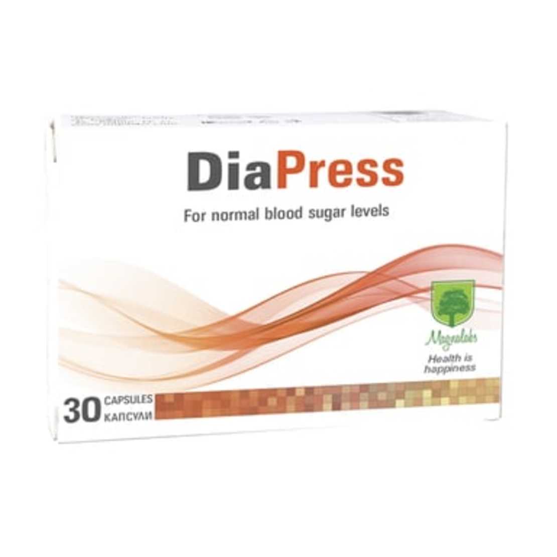 DiaPress for blood glucose x 30 caps Magnalabs