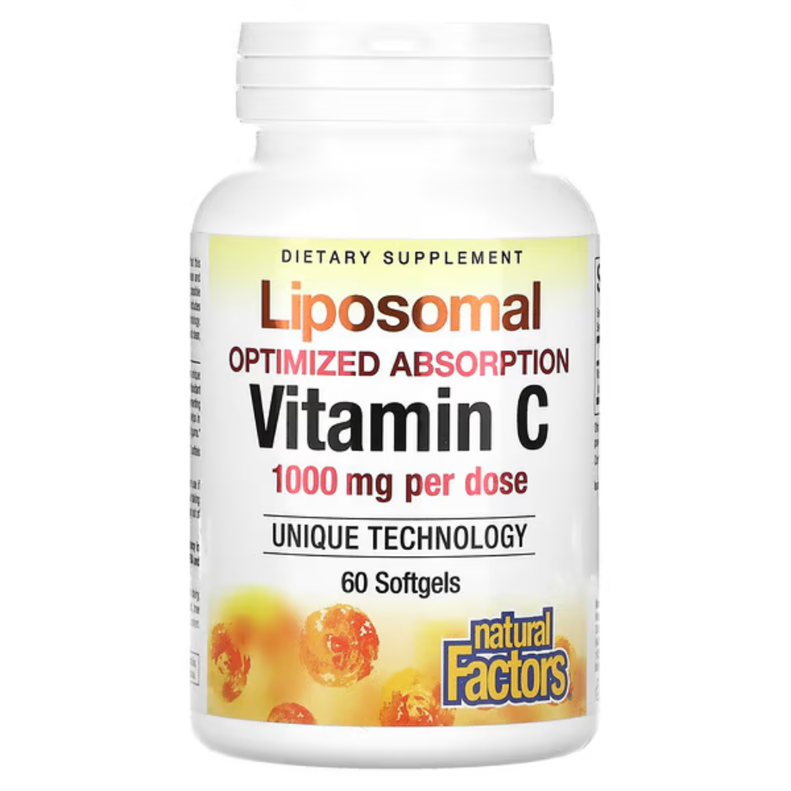 Липозомен витамин C, 1000 mg- 60 меки капсули (500 mg на мека капсула)- Natural Factors
