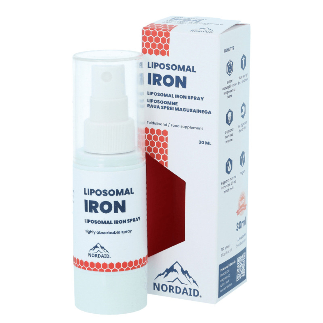 Nordaid Liposomal Iron Spray x 30 ml