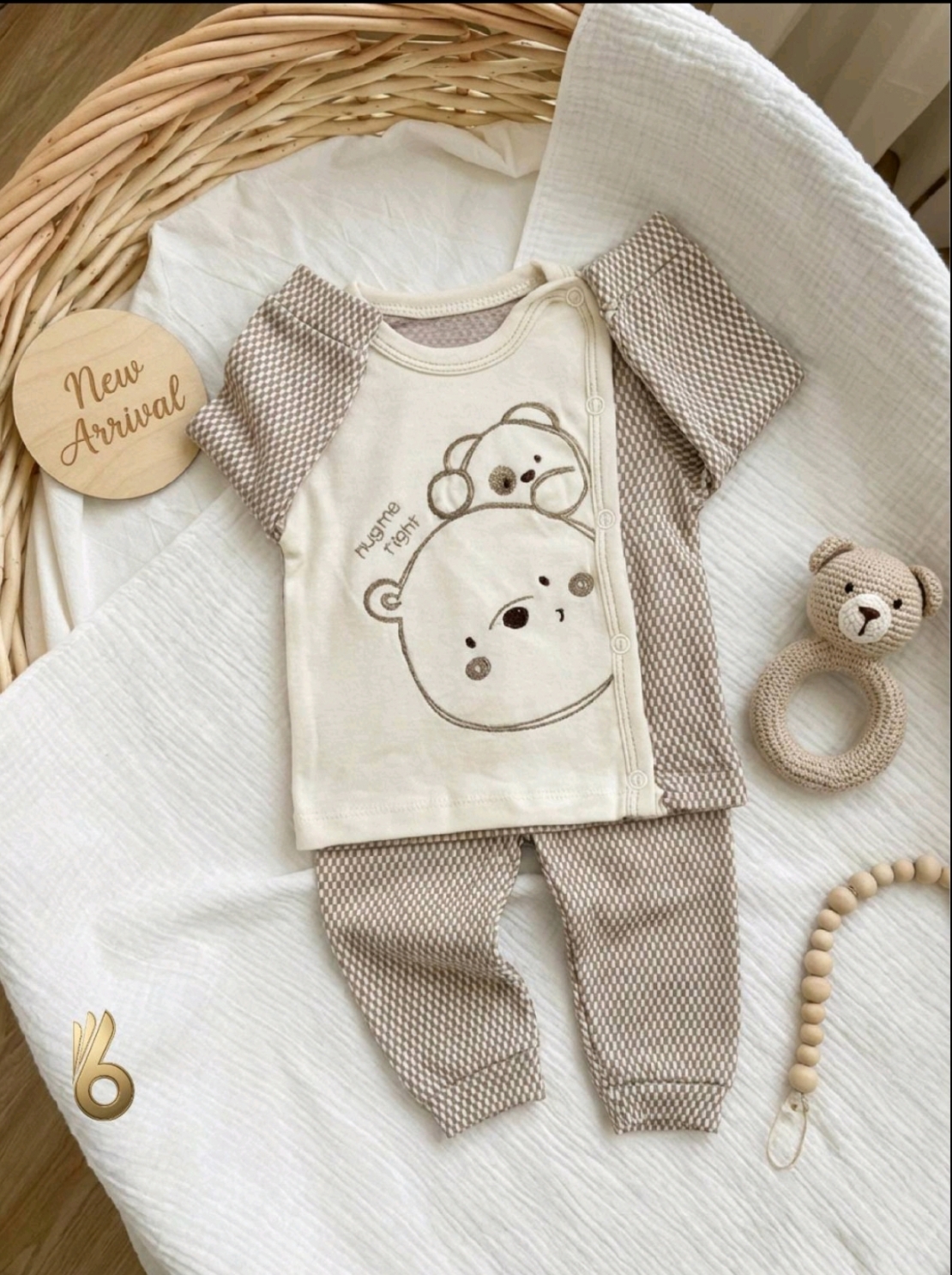 Комплект за новородено от 2 части Мечета