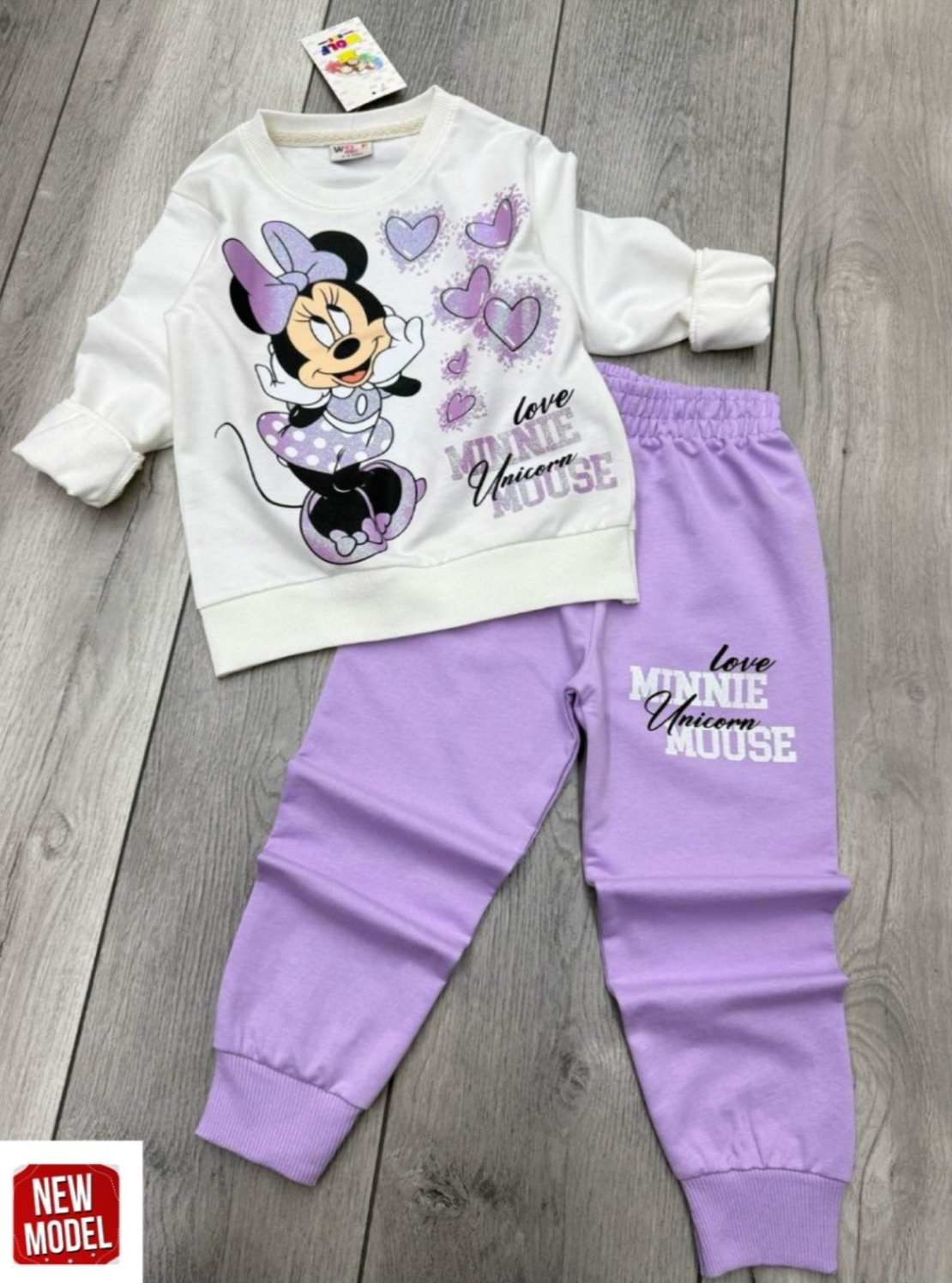 Комплект Мини Маус в лилаво