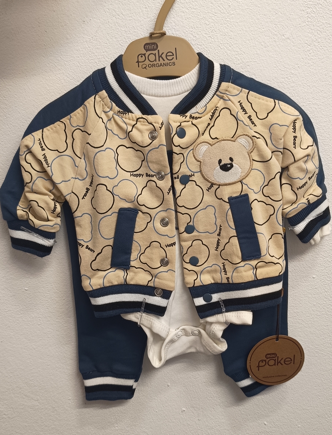 Комплект от 3 части с мече в тъмно синьо